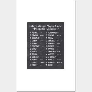 Morse Code Alphabet Posters and Art